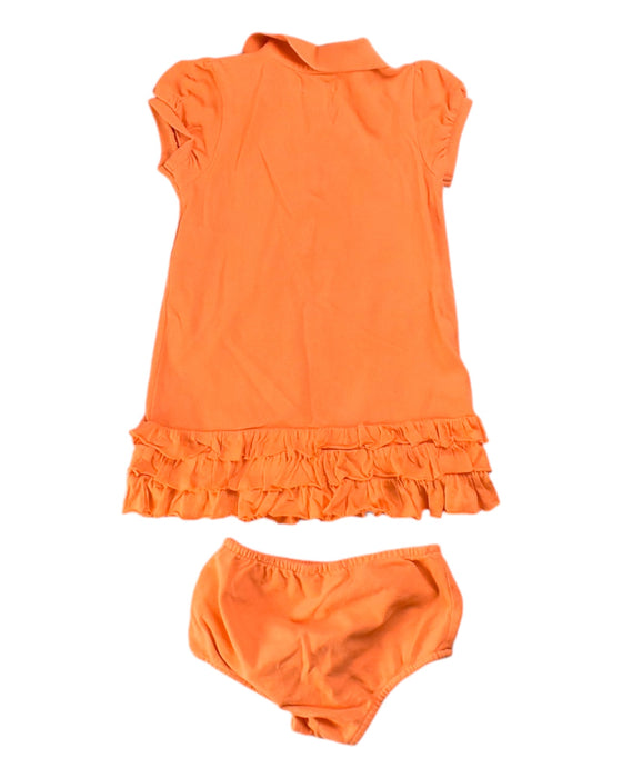 A Orange Dress Sets from Ralph Lauren in size 12-18M for girl. (Back View)