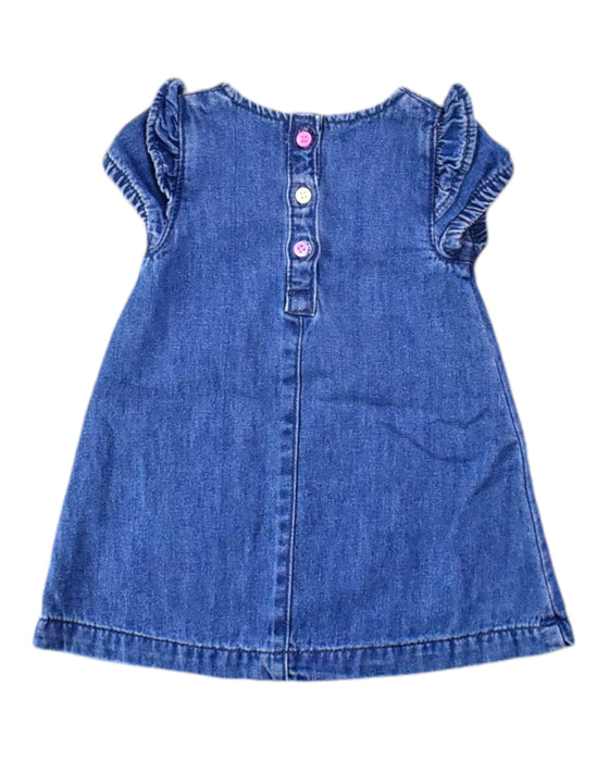 A Blue Short Sleeve Dresses from Mothercare in size 3-6M for girl. (Back View)