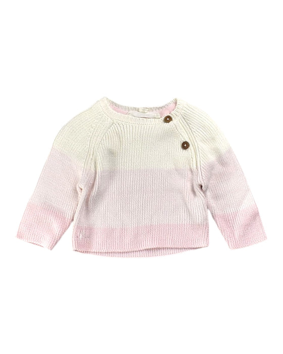 A White Knit Sweaters from Chateau de Sable in size 6-12M for girl. (Front View)