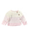 A White Knit Sweaters from Chateau de Sable in size 6-12M for girl. (Front View)