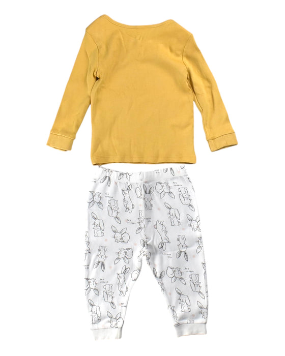 A Gold Pyjama Sets from Mothercare in size 6-12M for girl. (Back View)