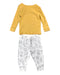 A Gold Pyjama Sets from Mothercare in size 6-12M for girl. (Back View)