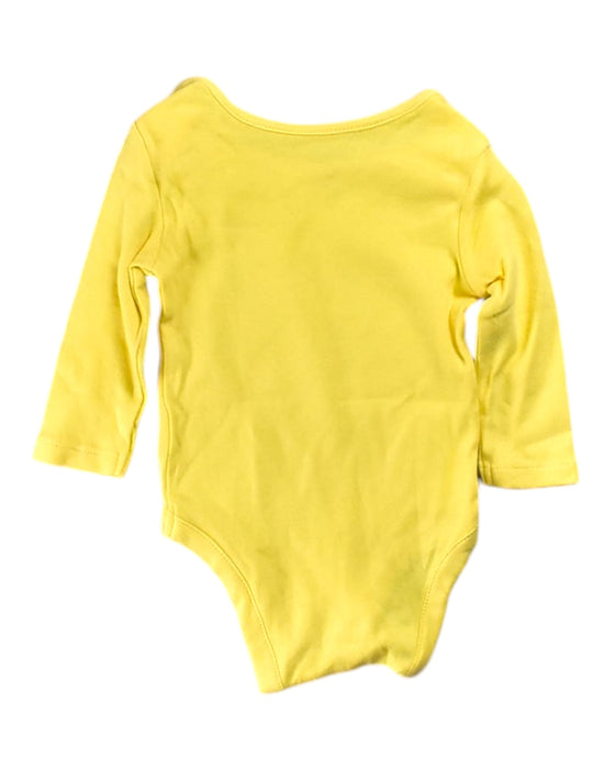 A Yellow Long Sleeve Bodysuits from Mothercare in size 0-3M for girl. (Back View)