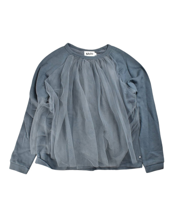 A Grey Long Sleeve Tops from Molo in size 12Y for girl. (Front View)