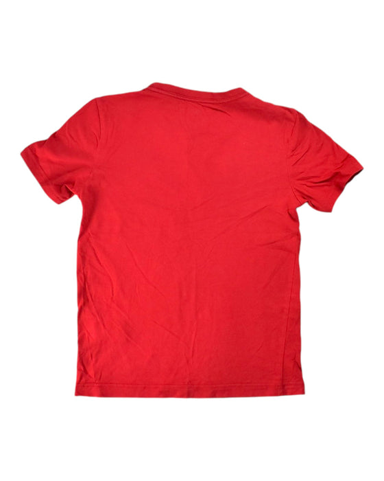 A Red Short Sleeve T Shirts from Air Jordan in size 10Y for boy. (Back View)