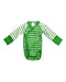 A Green Long Sleeve Bodysuits from Polarn O. Pyret in size 0-3M for boy. (Front View)