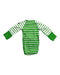 A Green Long Sleeve Bodysuits from Polarn O. Pyret in size 0-3M for boy. (Back View)