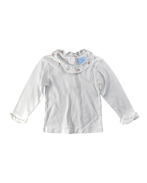 A White Long Sleeve Tops from Bella Bliss in size 2T for girl. (Front View)