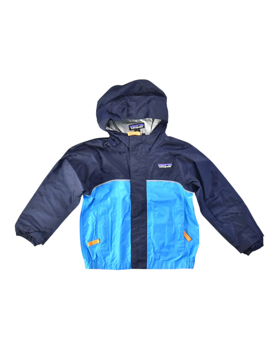 A Blue Lightweight Jackets from Patagonia in size 2T for boy. (Front View)