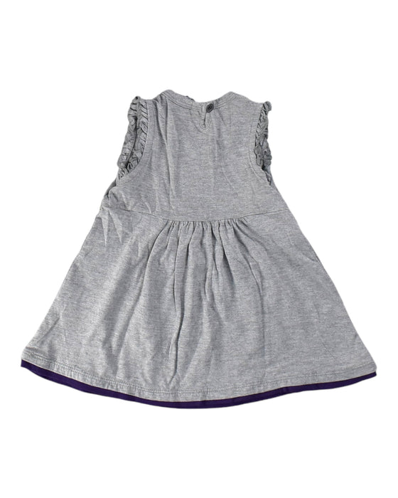 A Grey Sleeveless Dresses from Calvin Klein in size 12-18M for girl. (Back View)