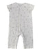 A White Short Sleeve Rompers from The Little White Company in size 18-24M for boy. (Front View)