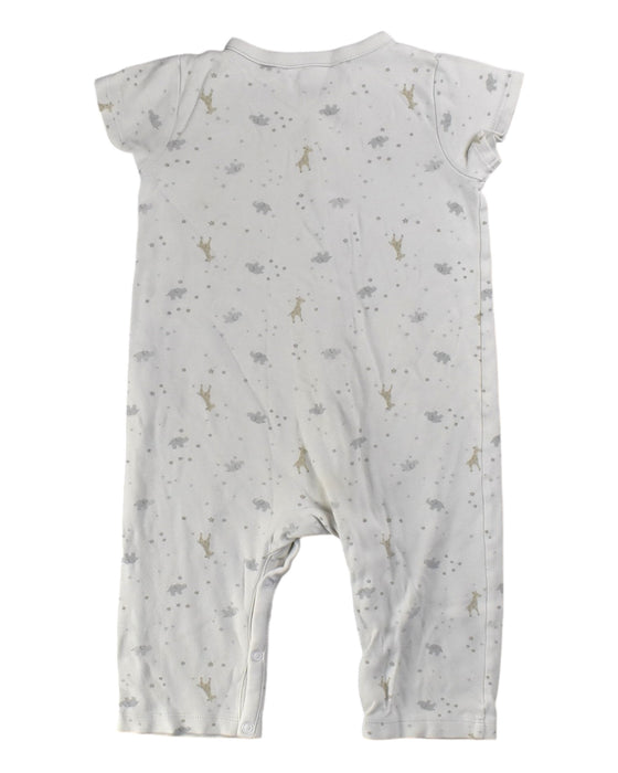 A White Short Sleeve Rompers from The Little White Company in size 18-24M for boy. (Back View)