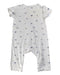 A White Short Sleeve Rompers from The Little White Company in size 6-12M for boy. (Back View)