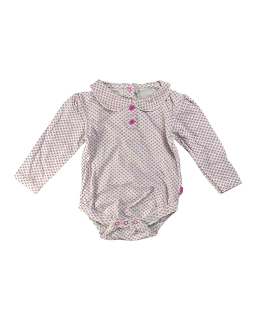 A White Long Sleeve Bodysuits from Jojo Maman Bébé in size 12-18M for girl. (Front View)