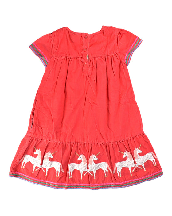 A Red Short Sleeve Dresses from Boden in size 8Y for girl. (Back View)