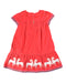 A Red Short Sleeve Dresses from Boden in size 8Y for girl. (Back View)