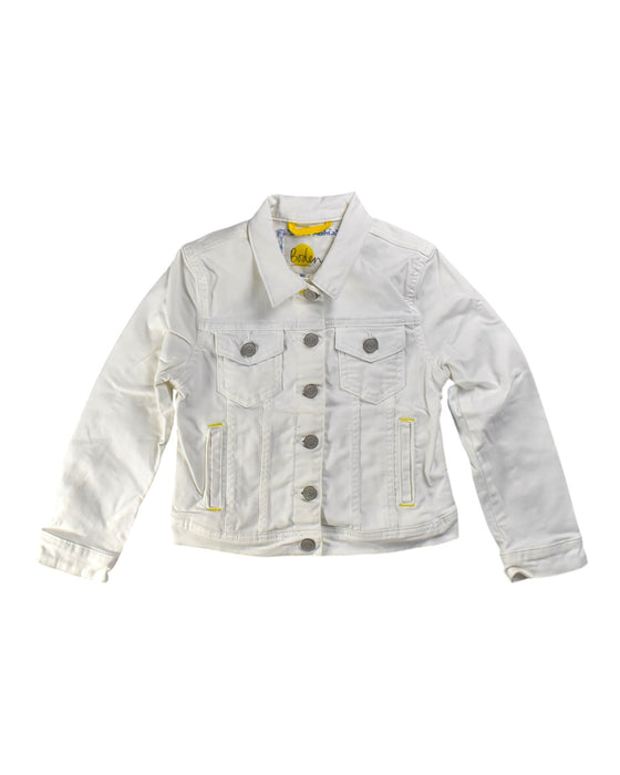 A White Lightweight Jackets from Boden in size 7Y for girl. (Front View)