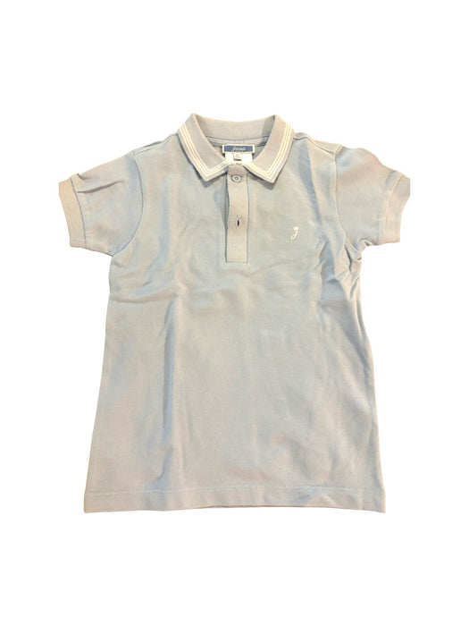 A Blue Short Sleeve Polos from Jacadi in size 4T for boy. (Front View)