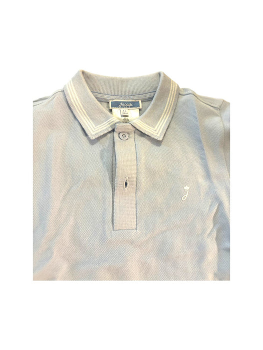 A Blue Short Sleeve Polos from Jacadi in size 4T for boy. (Back View)