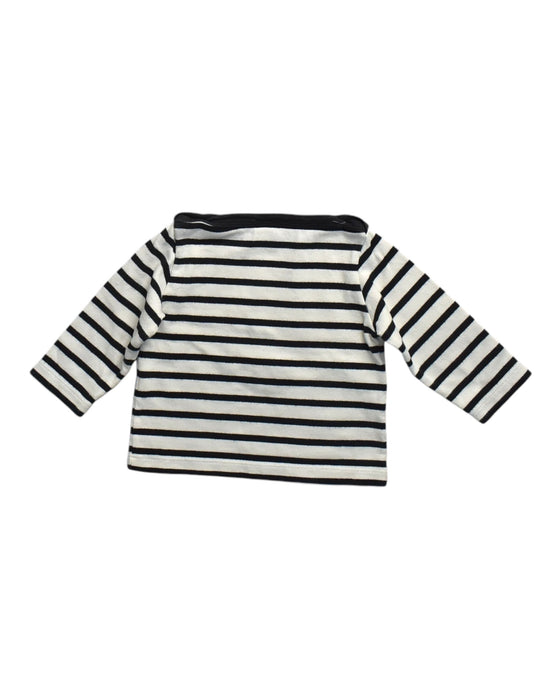 A White Long Sleeve Tops from Petit Bateau in size 6-12M for boy. (Back View)