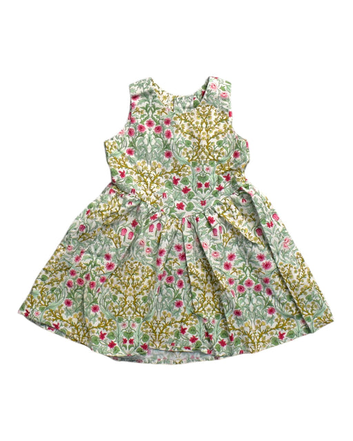 A Green Sleeveless Dresses from Sea Apple in size 6-12M for girl. (Front View)