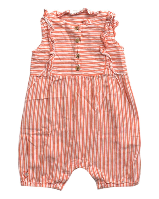 A Orange Sleeveless Rompers from Chateau de Sable in size 6-12M for girl. (Front View)