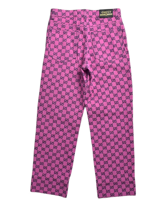 A Purple Jeans from Gucci in size 10Y for girl. (Back View)