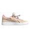 A Beige Sneakers from Puma in size 7Y for girl. (Front View)