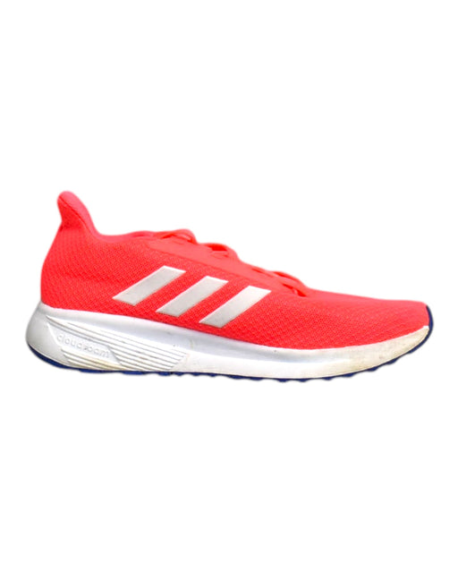 A Red Sneakers from Adidas in size 7Y for girl. (Front View)