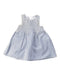 A Blue Sleeveless Dresses from The Little White Company in size 12-18M for girl. (Front View)