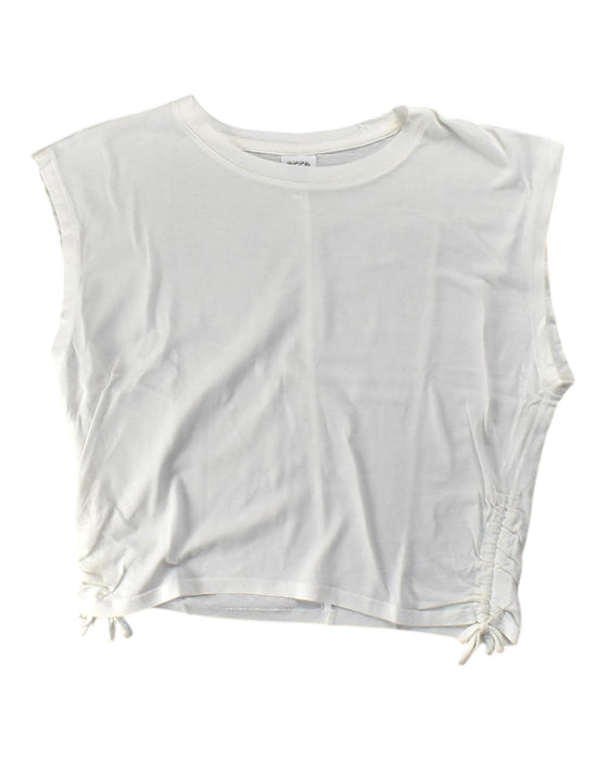 A White Sleeveless T Shirts from Seed in size 12Y for girl. (Front View)