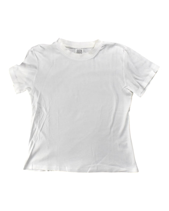 A White Short Sleeve T Shirts from Seed in size 12Y for neutral. (Front View)