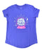 A Purple Short Sleeve T Shirts from Under Armour in size 12Y for girl. (Front View)