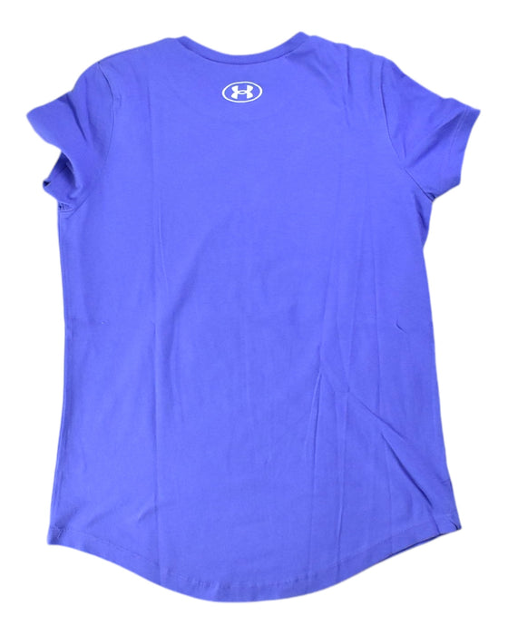 A Purple Short Sleeve T Shirts from Under Armour in size 12Y for girl. (Back View)