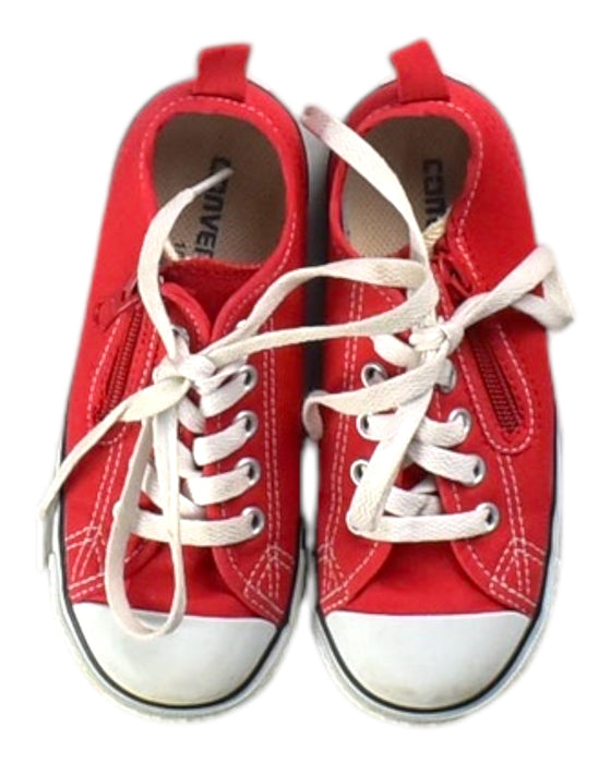 A Red Sneakers from Converse in size 5T for neutral. (Back View)