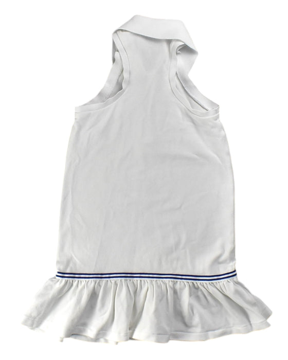 A White Sleeveless Dresses from Polo Ralph Lauren in size 5T for girl. (Front View)