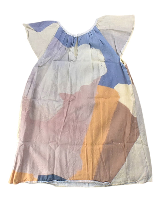 A Multicolour Short Sleeve Dresses from Our Mini Nature in size 5T for girl. (Back View)