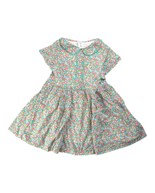 A Green Short Sleeve Dresses from Jacadi in size 6T for girl. (Front View)