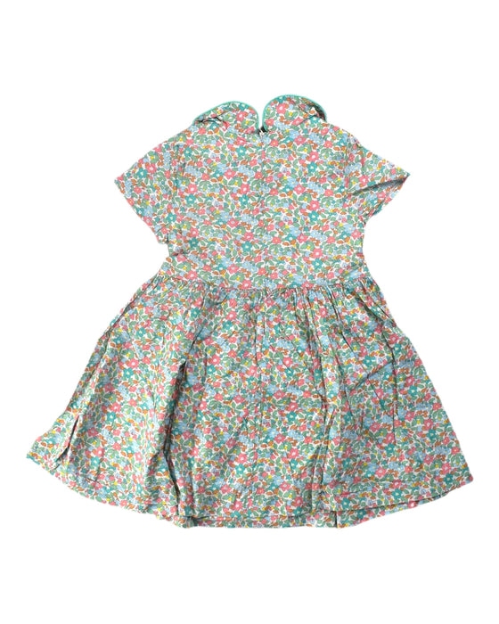 A Green Short Sleeve Dresses from Jacadi in size 6T for girl. (Back View)