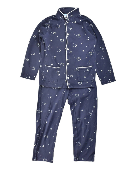 A Blue Pyjama Sets from Jacadi in size 6T for boy. (Front View)