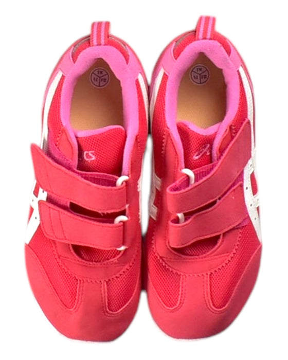 A Pink Sneakers from ASICS in size 9Y for girl. (Back View)