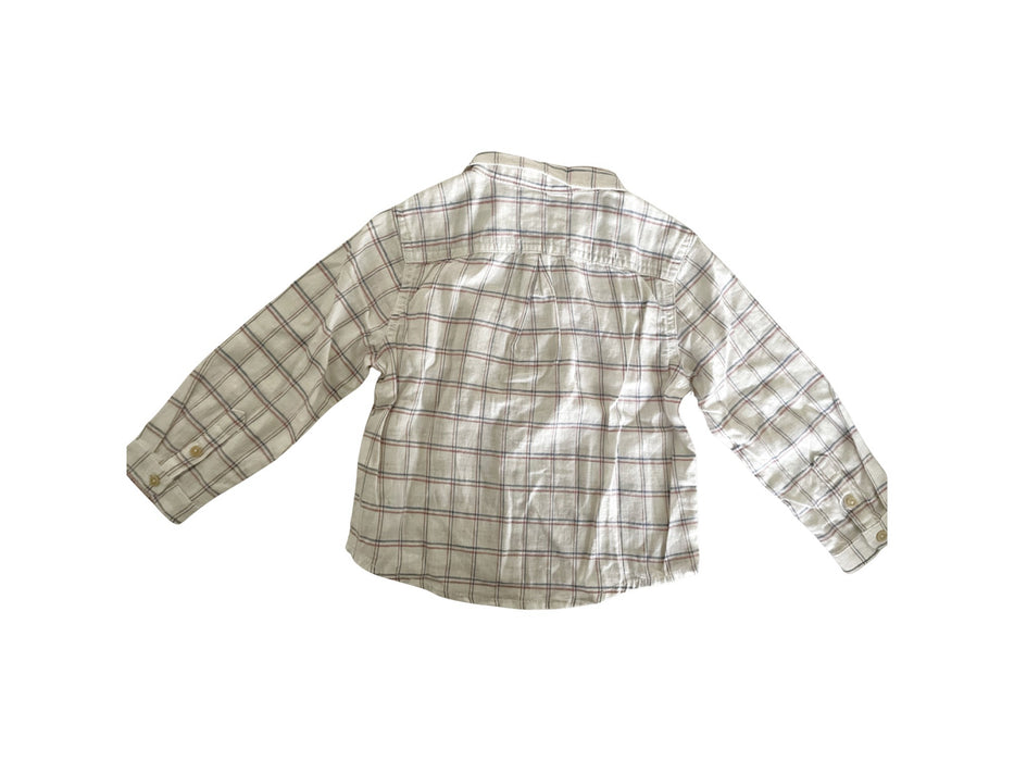 A Beige Long Sleeve Shirts from Gingersnaps in size 18-24M for boy. (Back View)