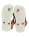 A White Sandals from Havaianas in size 4T for girl. (Back View)