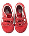 A Red Sneakers from Vans in size 3T for neutral. (Back View)