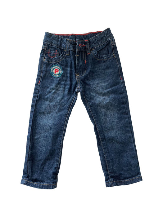 A Blue Jeans from PONEY in size 2T for boy. (Front View)