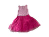 A Pink Sleeveless Dresses from Seed in size 5T for girl. (Back View)