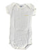 A White Short Sleeve Bodysuits from Petit Bateau in size 6-12M for neutral. (Front View)