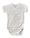 A White Short Sleeve Bodysuits from Petit Bateau in size 6-12M for neutral. (Front View)