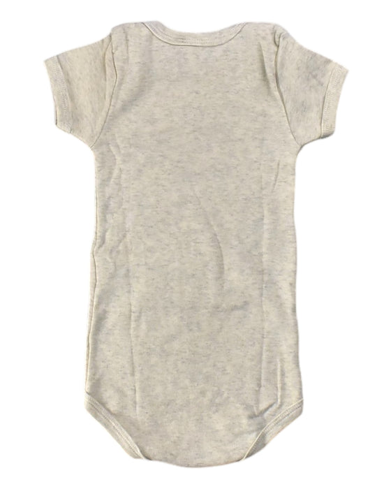 A White Short Sleeve Bodysuits from Petit Bateau in size 6-12M for girl. (Back View)