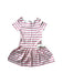 A White Short Sleeve Dresses from Petit Bateau in size 4T for girl. (Front View)